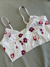 A cute Lingerie Top Pink  Multicolored Flowers, Adjustable Straps Size L Women ￼ Babydoll price