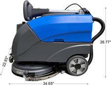 15"Brush Floor Cleaning Machine 8 Gal Foldable and Portable Scrubber Walk Behind Floor Cleaning Machine price