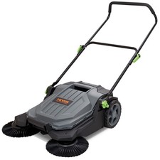 VEVOR Walk-behind Hand Push Floor Sweeper 25.6" Width 5 Gallon Waste Container Floor Cleaning Machine price