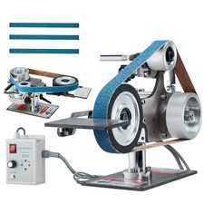 VEVOR Belt Grinder Sander 30 x 1-Inch Variable Speed with VFD 2 Grinding Moulds Sanding Machine price