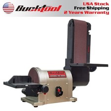 BUCKTOOL  3/4HP 5.0A Belt Disc Sander 4 in x 36 in Belt and 6 in Disc Sander Sanding Machine price