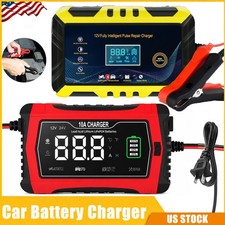 Heavy Duty Car Battery Charger 12V/24V Smart Automatic Intelligent Pulse Repair Battery Charger price