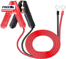 2PCS Alligator Clips Booster Jumper Cable 13 AWG 3.3FT Car Battery Jumper Cables Battery Jumper Cable price
