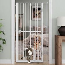 Pet Dog Cat Gate for Doorway Adjustable Pet Safety Gate with Extension 61" Tall Safety Gate Extension price