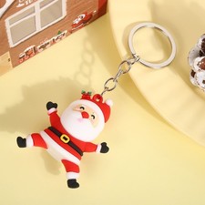 1pc Cute Santa Claus Keychain Keyring Bag Car Hanging Pendant Xmas Gift Keychain price