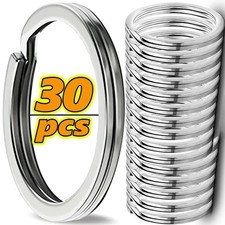 30PCS Key Rings Stainless Steel Assortment Heavy Duty Split Key Ring Loops Keychain price