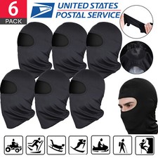 6Pcs Men Balaclava Black Face Mask Lightweight Motorcycle Warmer Ski Neck Gaiter Men's Neck Warmer price