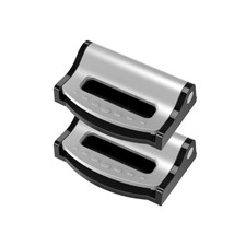 2PCS Car Safety Seat Belt Clip Adjuster Buckle Strap Stopper Clamps Safe Silver Seat Belt Stopper price