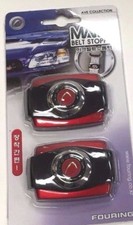 2 PIECES SET FOURING MARK SEAT BELTS STOPPERS SBS-DA261 RED Seat Belt Stopper price