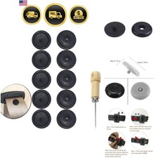 5 x Seat Belt Button Buckle Clip Stop - Universal Fit Stopper Kit Black 5 Sets Seat Belt Stopper price