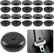Universal Seat Belt Stopper Kit, 10-Piece Snap-on Button Pr Color: Black/10PCS Seat Belt Stopper price