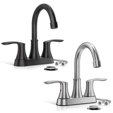 4 inch Bathroom Sink Faucet Swivel 2 Handle Centerset Bath Vanity Faucet w/Drain Faucet price