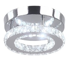 7.9 Inch Crystal Ceiling Light Fixtures LED Mini Crystal Chandelier Flush Mount Chandelier price