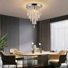 3-Light Modern Crystal Chandelier Flush Mount Light Pendant Ceiling Lamp Fixture Chandelier price