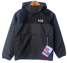 Helly Hansen Boy's EBONY Rain Jacket $95, Size: 8 Boys' Raincoat price
