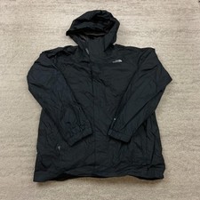 North Face Resolve Reflective Rain Jacket Boys Large Black Full Zip Preppy Youth Boys' Raincoat price