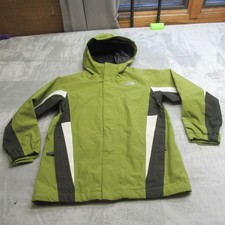 The North Face Jacket Boys Medium Green Waterproof Hooded Wind Rain 3in1 Shell Boys' Raincoat price