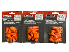 CHAMPION RANGE & TARGET FOAM EAR PLUGS,  (18) PAIR (3 SIX PACKS) NEW in PACKAGES Hearing Protection Equipment price