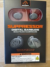 Walker's Suppressor Earbuds, w/Rechargeable Case, 25dB NRR #GWP-SUPR Hearing Protection Equipment price