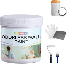 White Interior Exterior Wall Paint 16 Oz Acrylic Latex No Sanding Low Odor Quick Interior Wall Paint price
