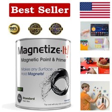 32oz Magnetic Paint & Primer - Create Interactive Walls with Water Resistance Interior Wall Paint price