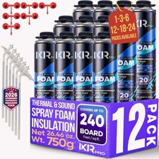 Spray Foam Insulation Can (12 x 26.46 oz. (750 g)) Expanding Foam Sealant Exterior Insulation Materials price