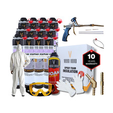 Vega Bond Purplecoat Closed Cell Insulation Spray Foam -Covers 240 BF-12pack Set Exterior Insulation Materials price