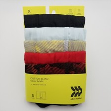 Boys Boxer Brief Cotton Blend 5 pack All in motion Youth Size Small 6/7 Boys' Boxer price