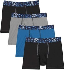 C9 Champion Boys' Lightweight Performance Embossed Boxer Briefs 4Pack Size Large Boys' Boxer price