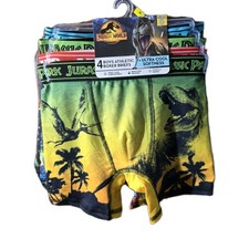 Handcraft Jurassic World Dominion Boys Boxer Briefs 4 Pack Size 8 NWT Dino Boys' Boxer price
