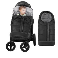 Winter Stroller Cover Stroller Footmuff for Toddler Warm Bunting Bag - Black Baby Bouncer Footmuff price