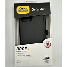 Otterbox Defender With Holster For iPhone 15, Black Case Silicone price