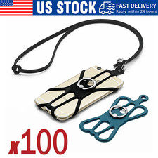 Cell Phone Strap Neck Lanyard Case Sling Necklace Cord Holder Silicone Ring LOT Silicone price