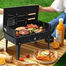 BBQ Barbecue Grill Portable Fold Charcoal Stove Camping Garden Outdoor Case Set Garden Grill & Barbecue price