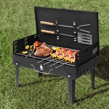 BBQ Barbecue Grill Portable Fold Charcoal Stove Camping Garden Outdoor Case Set Garden Grill & Barbecue price