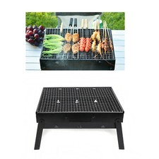 BBQ Barbecue Grill Large Folding Portable Charcoal Stove Camping Garden Outdoor Garden Grill & Barbecue price