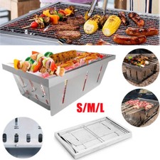 Folding BBQ Barbecue Grill Portable Charcoal Stove Camping Garden Outdoor S M L Garden Grill & Barbecue price