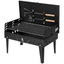 Tabletop Charcoal Grill with Portable Handle Folding Legs for Outdoor BBQ Garden Garden Grill & Barbecue price