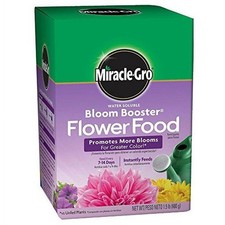 Miracle-Gro Water Soluble Fertilizer Booster Bloom Plant Food Grow Flowers 1.5lb Fertilizer price