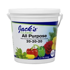 Jack's Classic 20-20-20 All Purpose Water-Soluble Fertilizer, 4lbs Fertilizer price