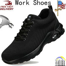Mens Non Slip Work Shoes Steel Toe Boots Lightweight Breathable Safety Sneaker Work Shoes price