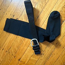 Kid’s Black Solid Adjustable Belt with Buckle Accent, 3 in Width, NWOT Kids' Belts price
