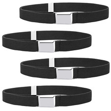 Buyless Fashion Kids Boys Toddler Adjustable Elastic Stretch Belt Buckle 4 Pack Kids' Belts price