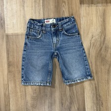 Levi's 505 Regular Denim Shorts Size 3T Adjustable Waist Blue Jean Kids' Belts price
