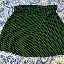 Zara Green Black Geometric Knit Wrap Mini Skirt High Rise Stretch XS-S Skirt price