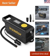 Effortless Tire Inflation - 150 PSI Portable Air Pump with Adapters and Light Air Pump - Tire Care price