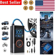 Portable Air Compressor Tire Inflator Cordless Mini Pump Digital Gauge 150PSI Air Pump - Tire Care price
