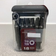 Double-Ended Screwdriver Bit Torx T15 and T20 X 2 in. L S2 Tool Steel 18 pc Hand Tools Accessories price