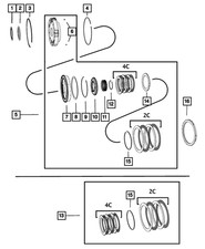 Genuine Mopar Automatic Transmission Clutch Package 5013087AF Clutch & Transmission price