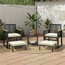 5pcs Patio Furniture Set Outdoor Rattan Furniture with Table for Garden Yard Garden Furniture Set price